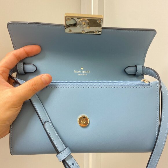 Kate Spade KB545 Reegan Leather Flap Wallet Crossbody Bag, New without tag - Picture 4 of 4